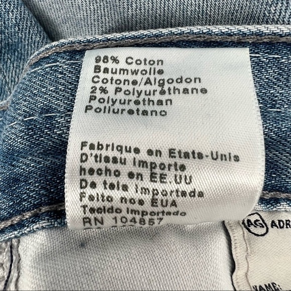 Ag Adriano Goldschmied The Nikki Relaxed Distressed Skinny Jeans Size 26 Womens - Picture 9 of 9